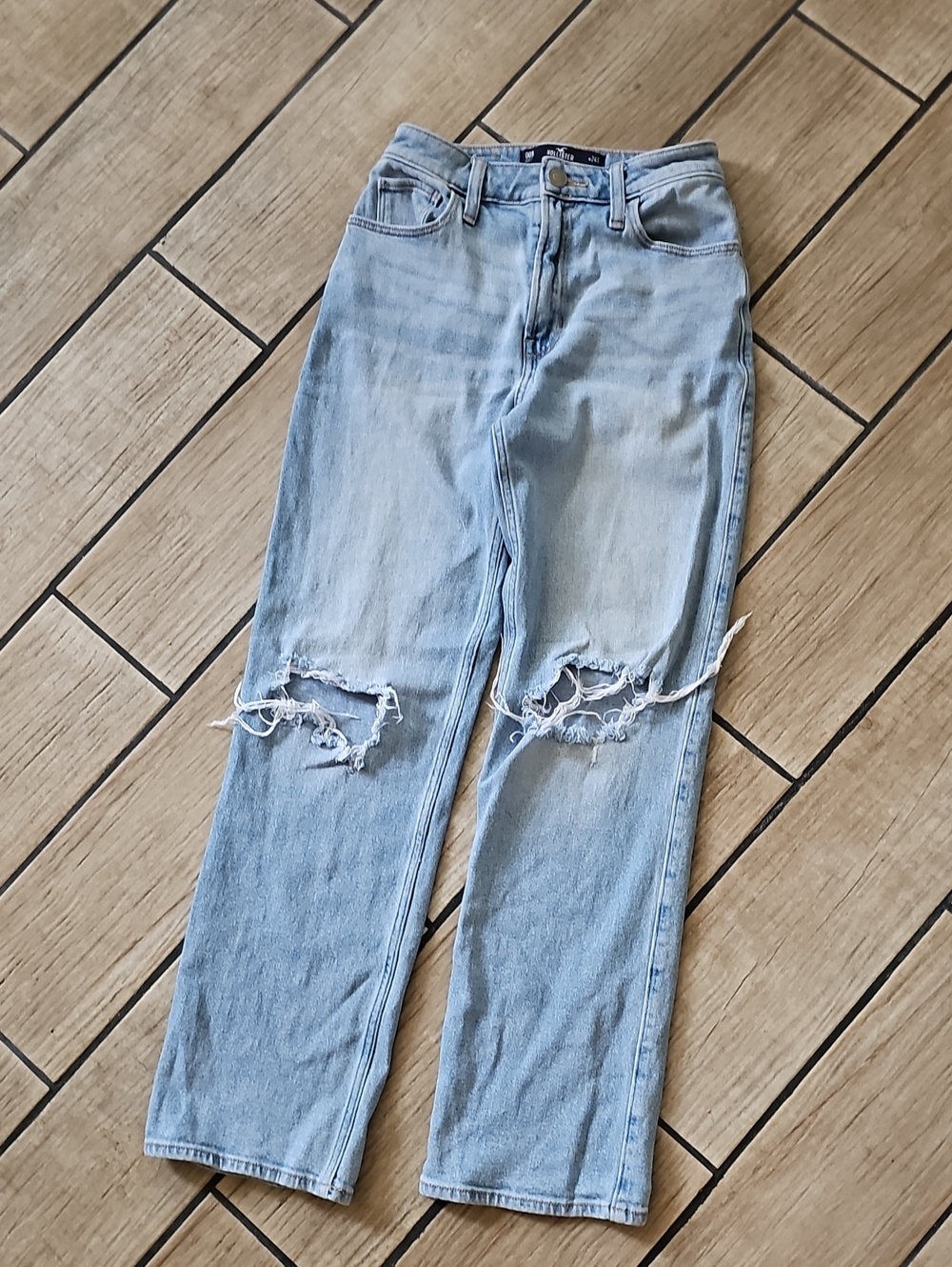 Hollister Uktra H8gh Rise Dad Jean Vintage Stretch Size W24S Short